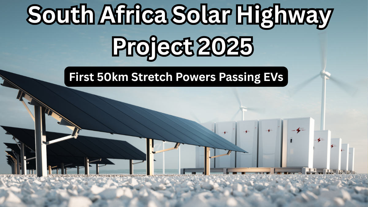 South Africa Solar Highway Project 2025 – First 50km Stretch Powers Passing EVs