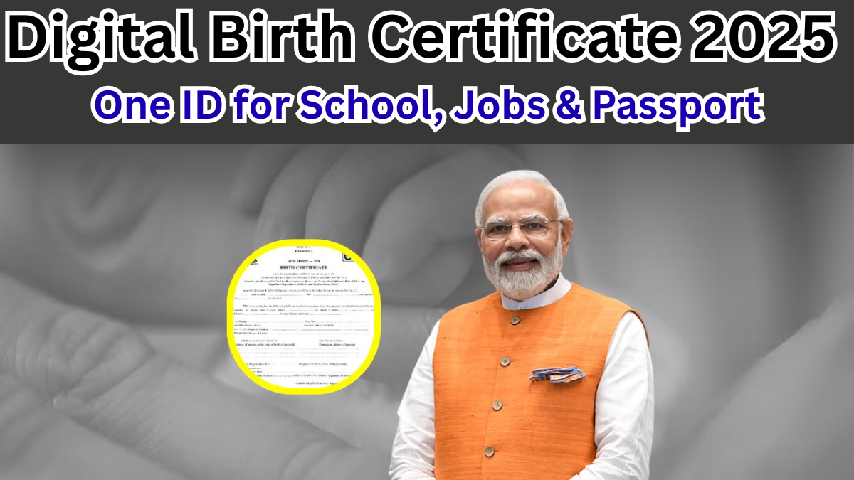 Digital Birth Certificate 2025 – One ID for School, Jobs & Passport