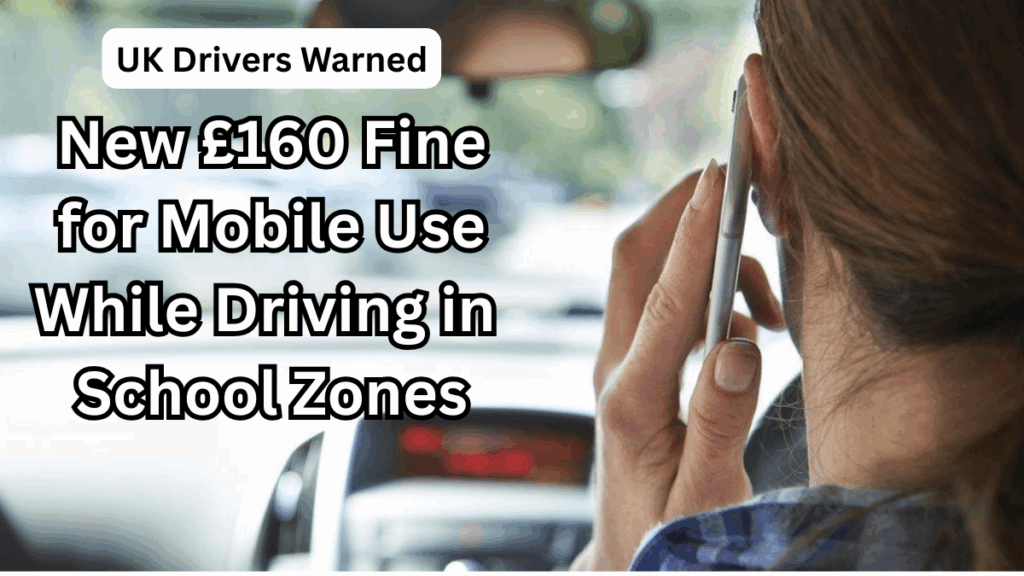 UK Drivers Warned: New £160 Fine for Mobile Use While Driving in School Zones