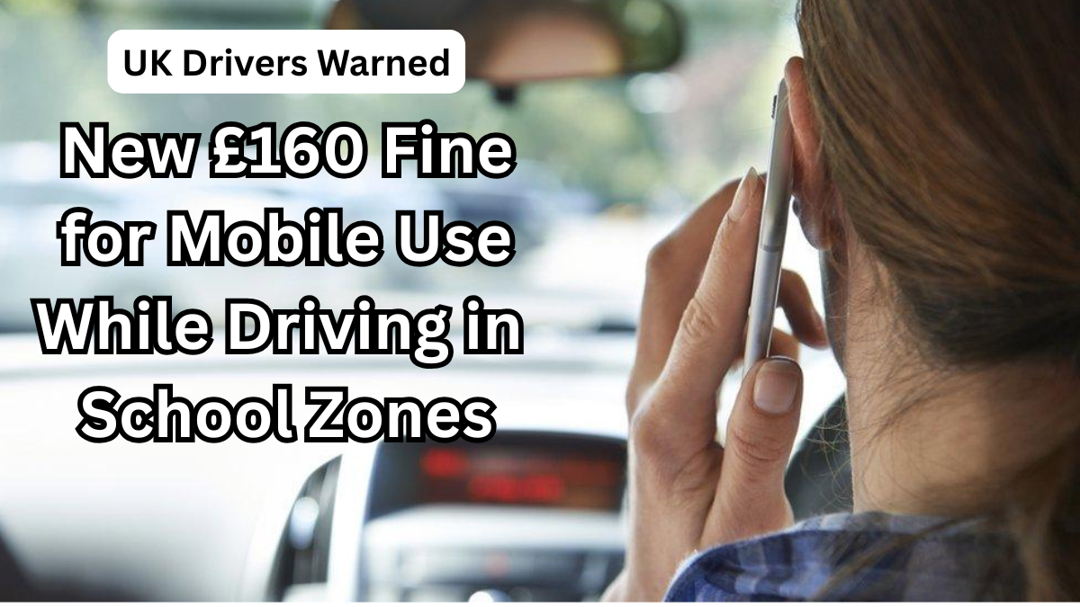 UK Drivers Warned: New £160 Fine for Mobile Use While Driving in School Zones