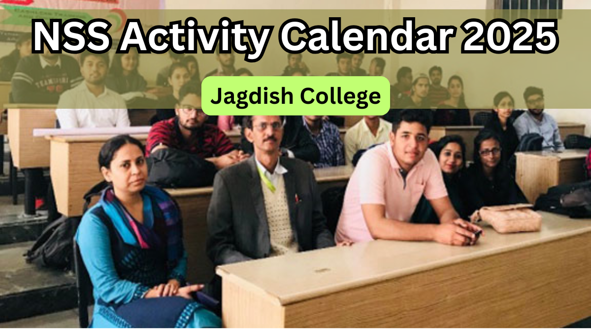 NSS Activity Calendar 2025 – Jagdish College